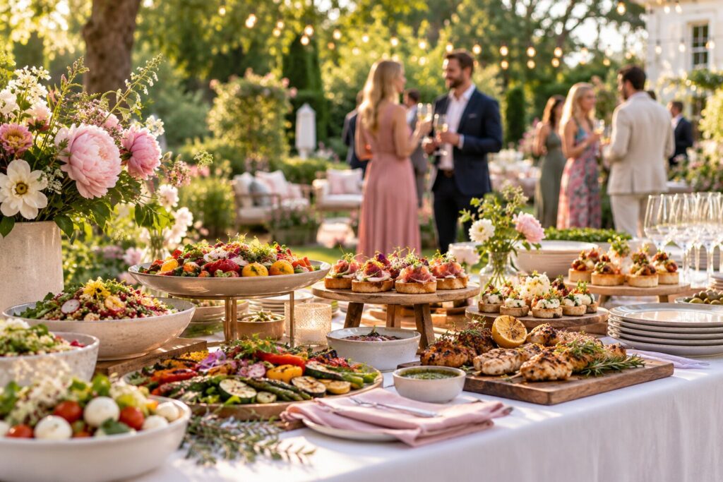 Catering na przyjęcie w ogrodzie